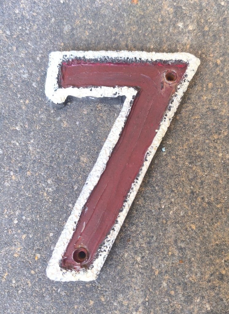 Huisnummer, nummer 7, Ophalen of Verzenden, Gebruikt