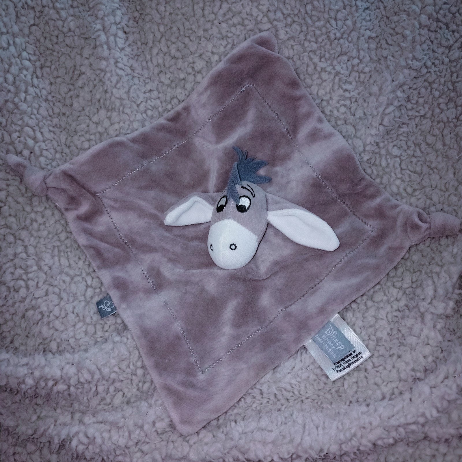 Disney, panda, ezel, iejoor grijs witte kroeldoek., Disney, Overige karakters, Overige typen, Grijs