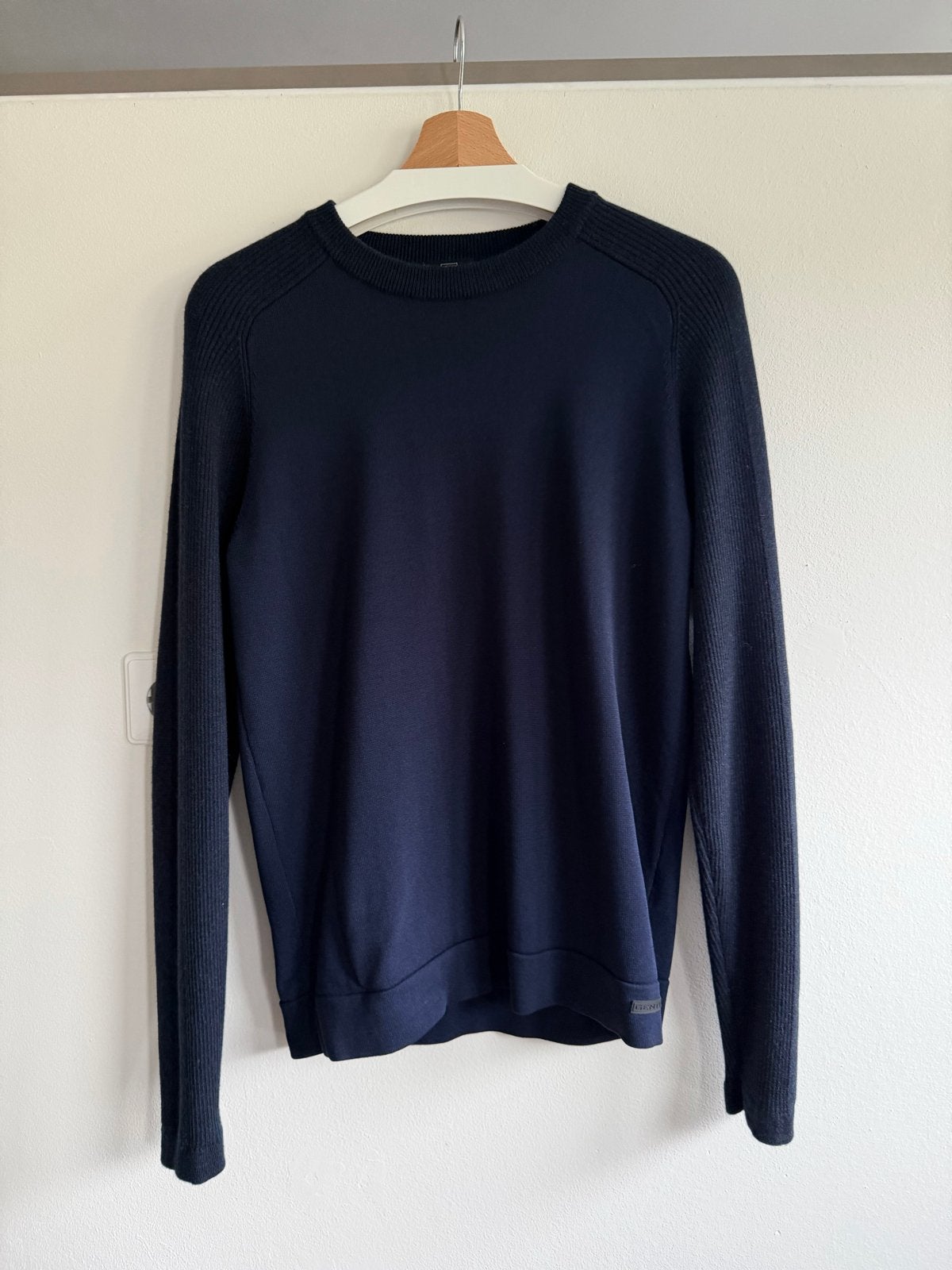 GENTI Heren Trui - Donkerblauw - Maat L, Kleding | Heren, Ophalen, Zo goed als nieuw, Maat 52/54 (L), Blauw
