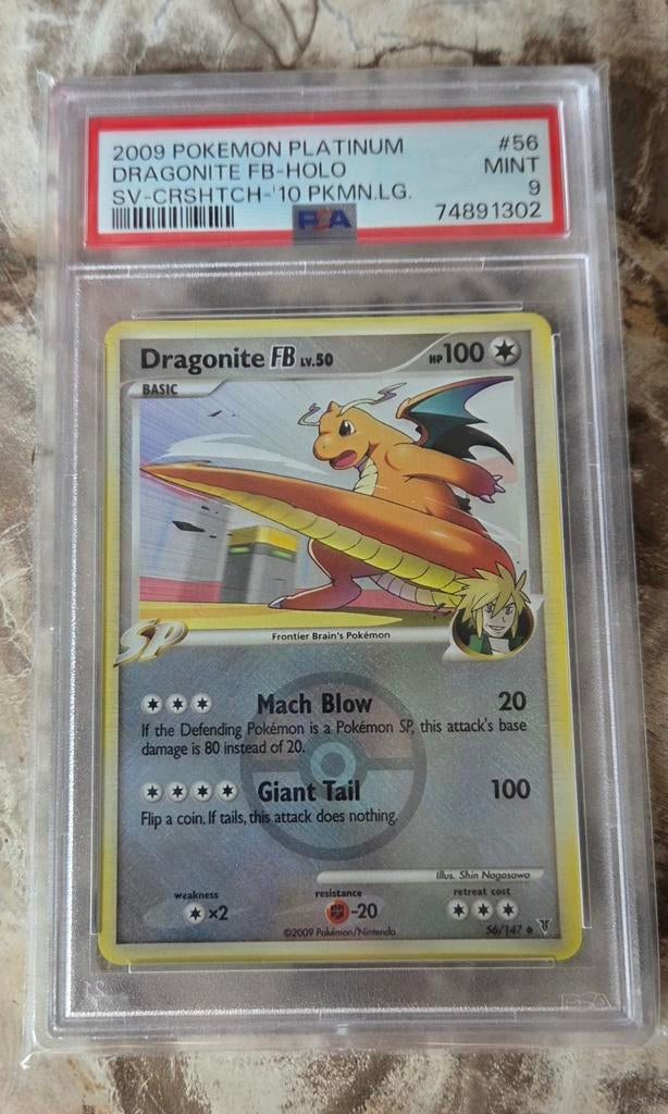 Dragonite FB LV.50 Holo PSA 9 - 2009 Platinum Pokémon Kaart, Ophalen of Verzenden