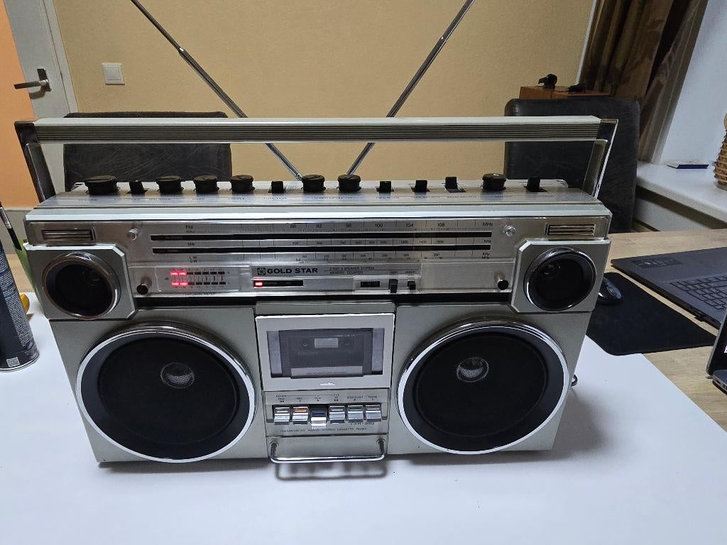 Goldstar TSR-581 boombox. Klassieke, Ophalen of Verzenden, Zo goed als nieuw, Radio