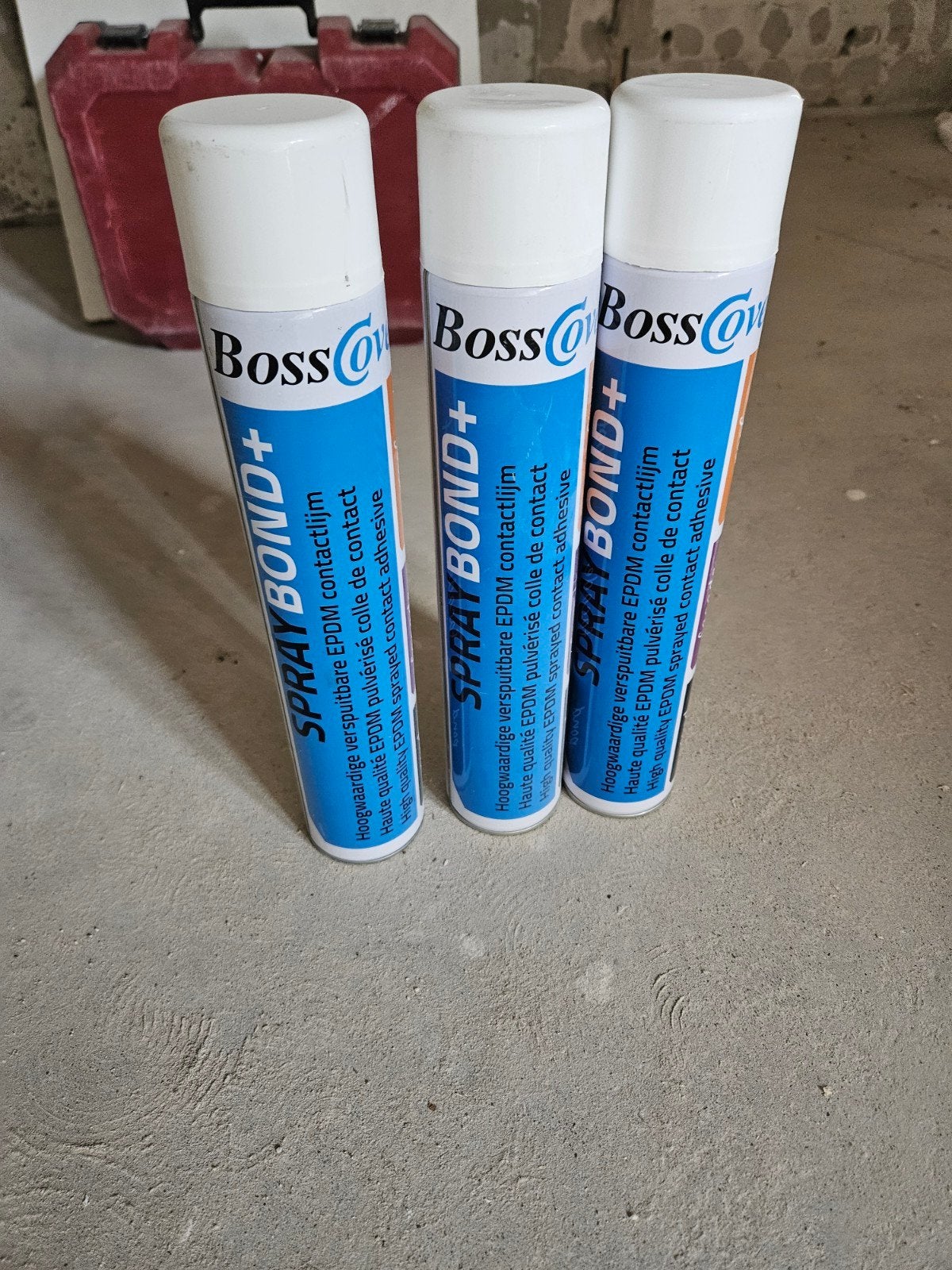 Bosscover Spraybond+ EPDM Contactlijm - 3 Spuitbussen, Ophalen, Nieuw