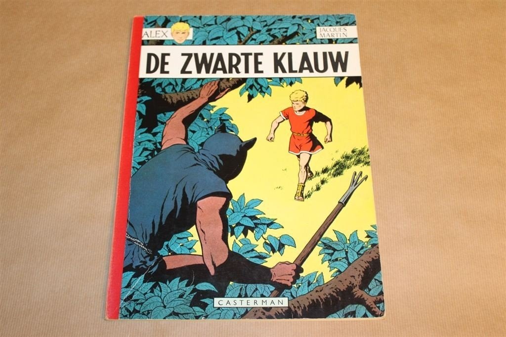 Alex - De zwarte klauw - 1e druk met linnen rug 1968, Eén stripboek, Ophalen of Verzenden, Zo goed als nieuw