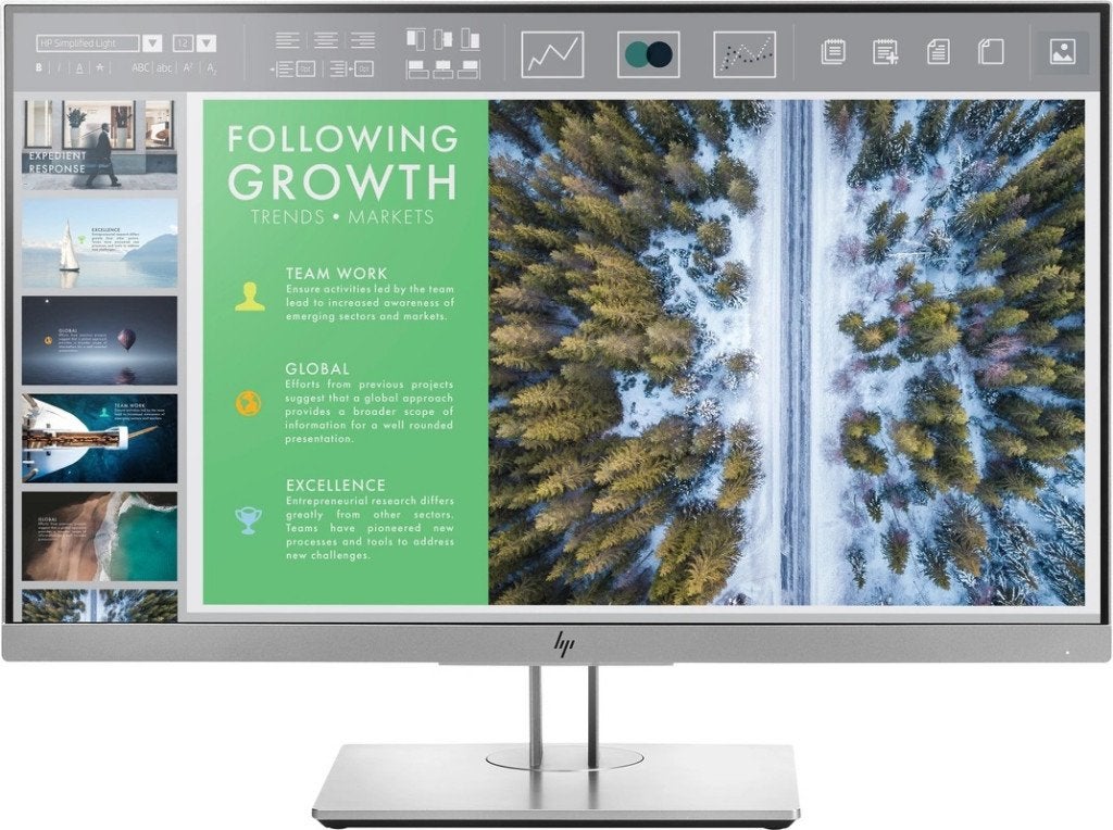 Partij 10X HP E243 ELITEDISPLAY, ZONDER VOET (narrow bezel), Ophalen, Gebruikt, IPS, HP