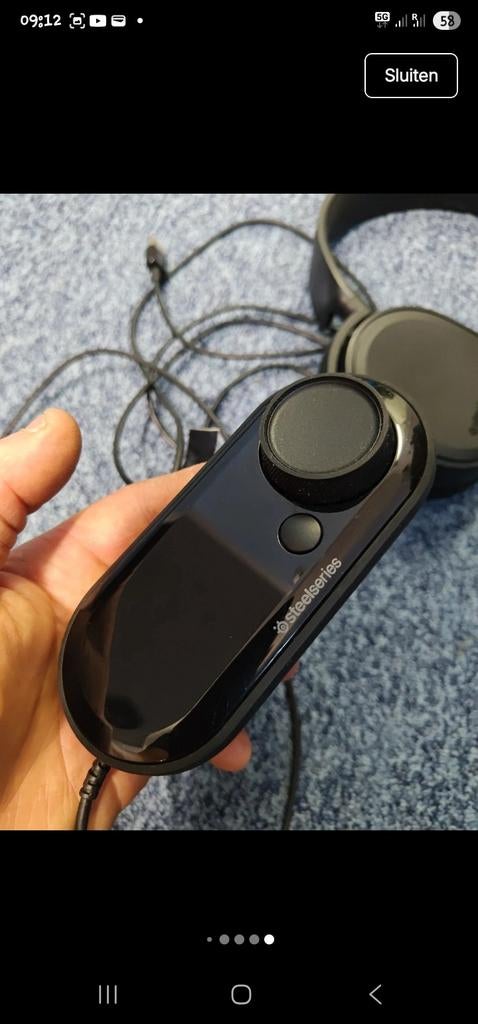 Steelseries gamen headset koptelefoon, Computers en Software, Headsets, Ophalen of Verzenden, Gaming headset, Zo goed als nieuw