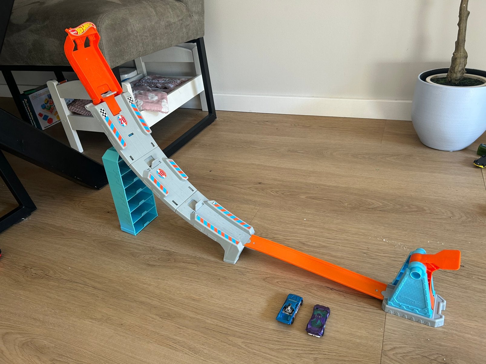 Hotwheels schans, Ophalen, Zo goed als nieuw, Handmatig, Hot Wheels