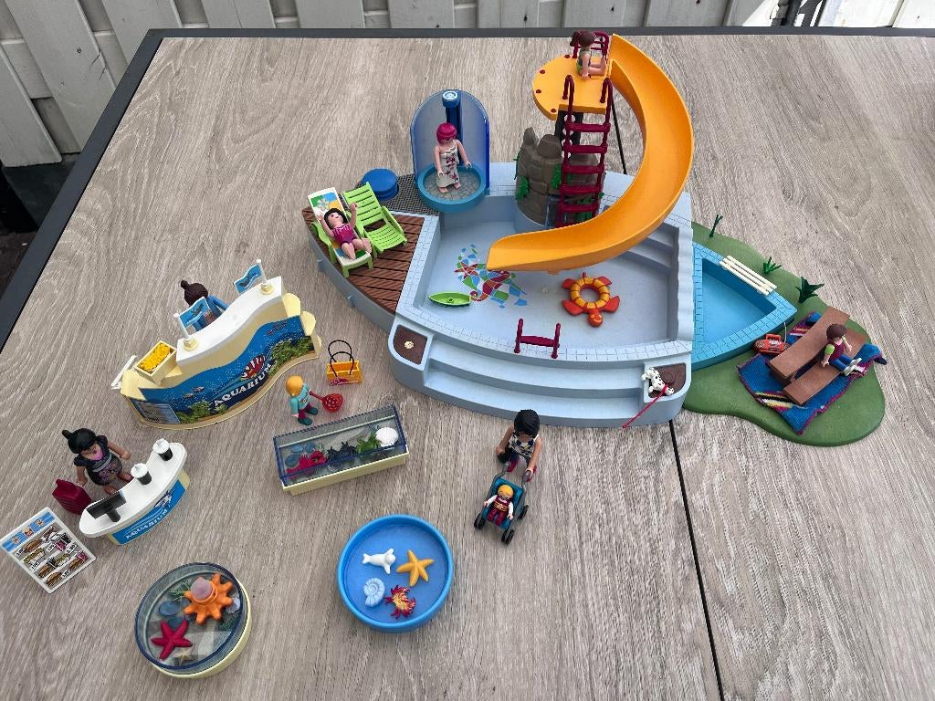 Playmobil zwembad + aquarium - leuke classic speelset, Kinderen en Baby's, Speelgoed | Playmobil, Ophalen, Gebruikt, Los playmobil