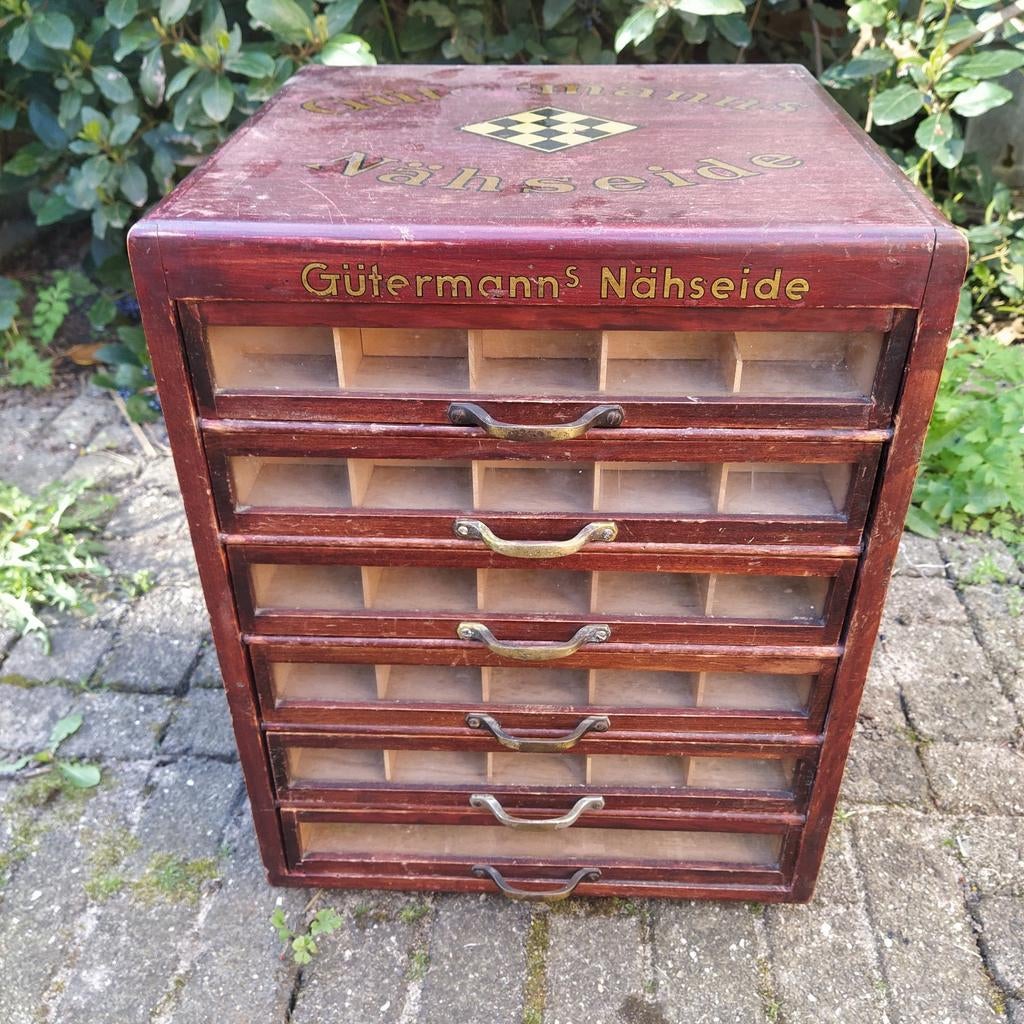 Gütermann's Nähseide houten naaigarenkastje, Ophalen of Verzenden