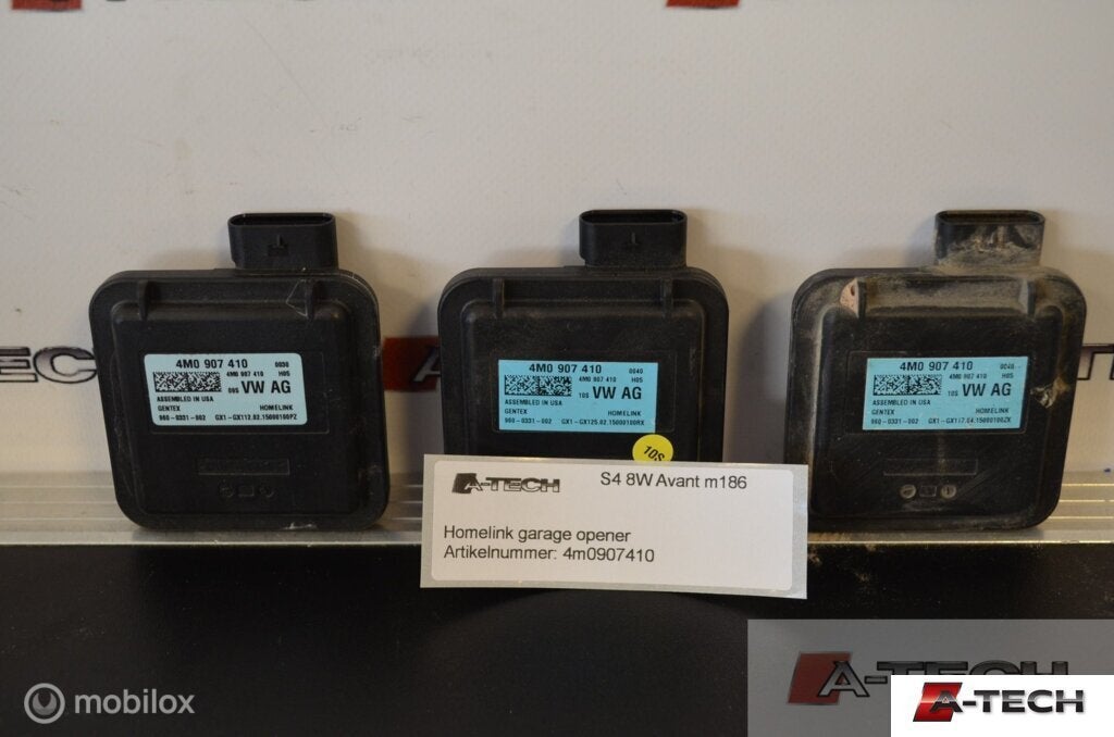 Homelink Garage Opener A4 8W B9 A5 F5 Q7 4M 4m0907410, Audi, Gebruikt, Audi, Ophalen of Verzenden