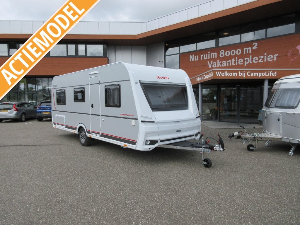 Dethleffs Summer Edition 510 LE Ideale indeling, Caravans en Kamperen, Schokbreker, Overige typen, Dethleffs, Tot en met 4