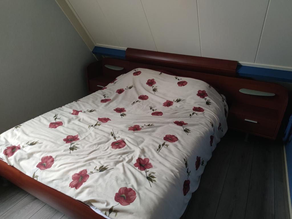 2 persoons bed inclusief nachtkastjes, Ophalen of Verzenden, Gebruikt, Tweepersoons