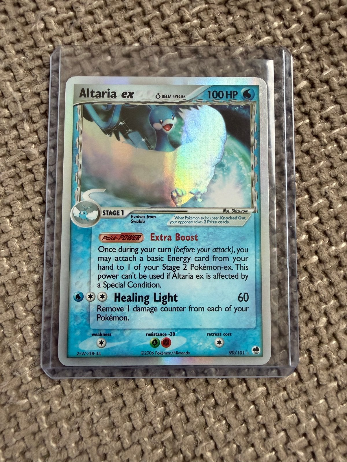 Altaria ex Delta Species 90/101 Holo, Ophalen of Verzenden, Zo goed als nieuw, Losse kaart, Foil