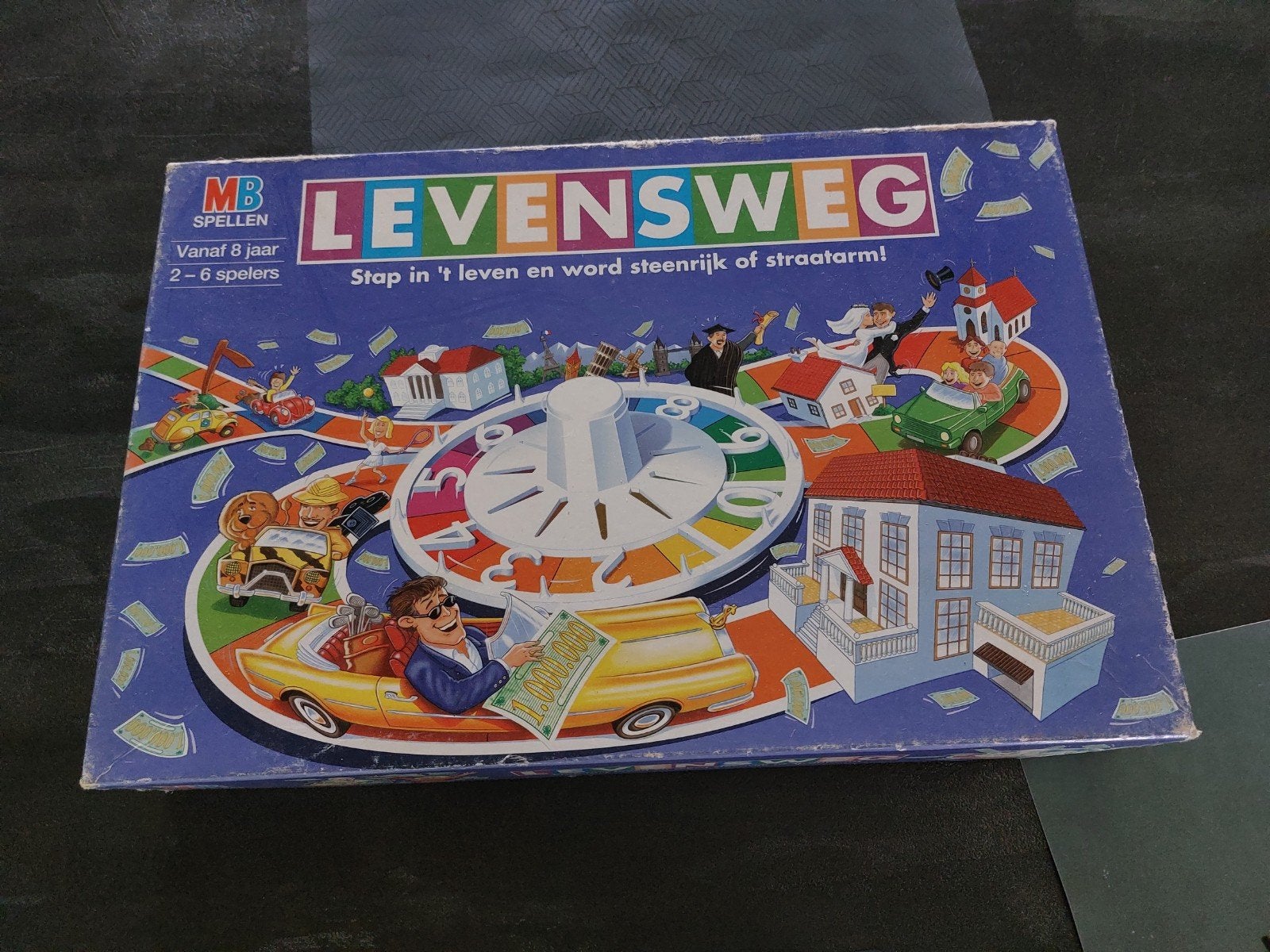 Levensweg Bordspel MB Spellen - Klassiek Familieplezier, Hobby en Vrije tijd, Gezelschapsspellen | Bordspellen, Vijf spelers of meer