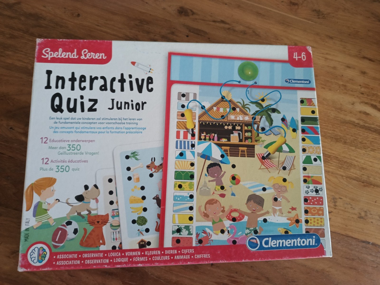 Clementoni Interactieve Quiz Junior 4-6 jaar electro, Kinderen en Baby's, Speelgoed | Educatief en Creatief, Ophalen of Verzenden