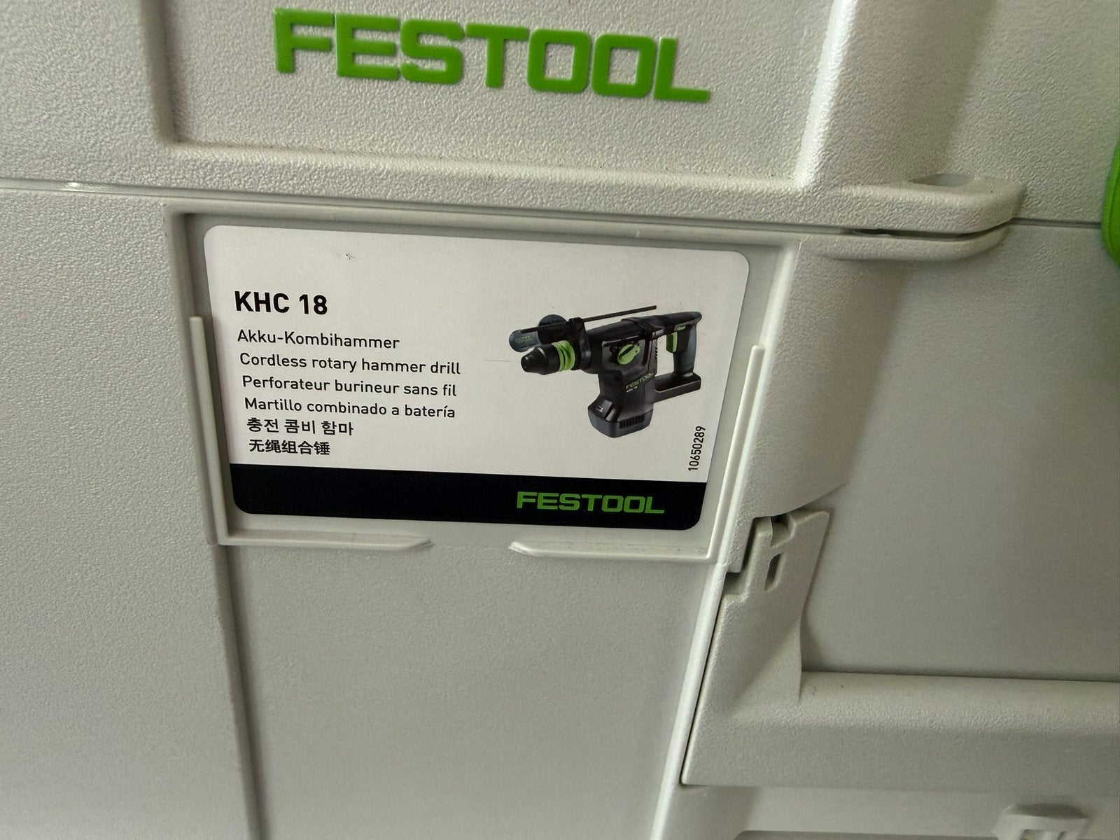 Festool KHC 18 EB-Basic Accu-combihamer Systainer SYS3 L 187