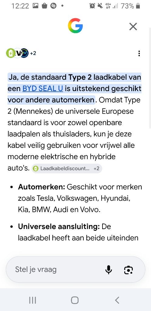 Laadkabel geschikt voor alle auto's, Ophalen of Verzenden, Nieuw, Laadkabel