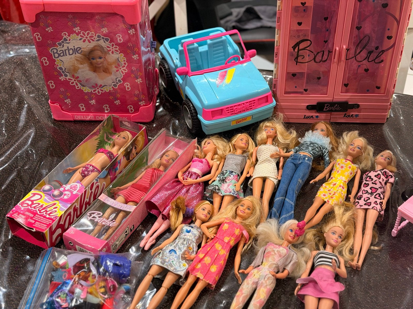 Grote Collectie Vintage Barbie Poppen en Accessoires, Ophalen of Verzenden, Gebruikt, Barbie