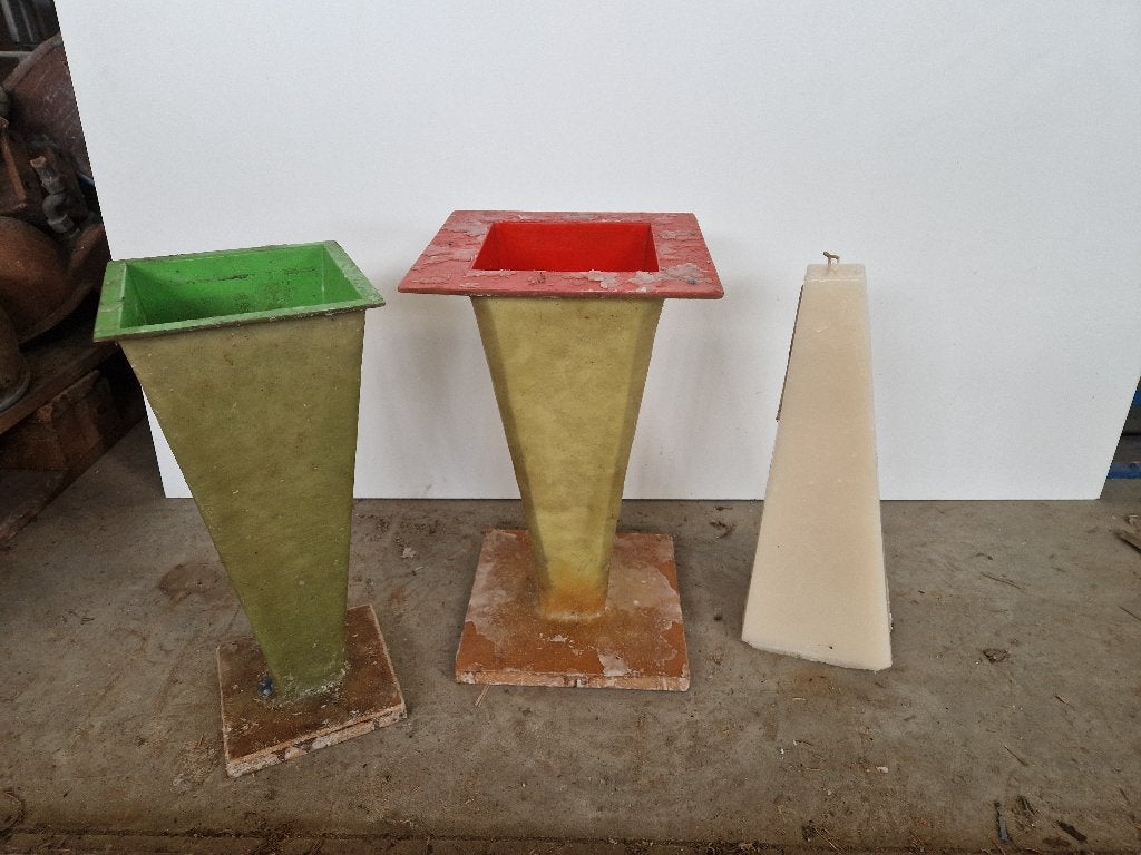 Epoxy kaarsenmal voor grote piramide kaars, Ophalen of Verzenden, Gebruikt, Gereedschap of Toebehoren