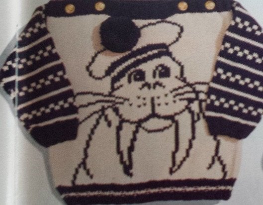 Walrus trui breipatroon, Ophalen of Verzenden, Nieuw, Breien, Patroon of Boek