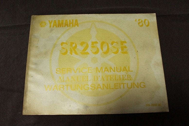 Yamaha SR250 SE 1980 motorcycle service manual SR 250, Motoren, Ophalen of Verzenden, Yamaha