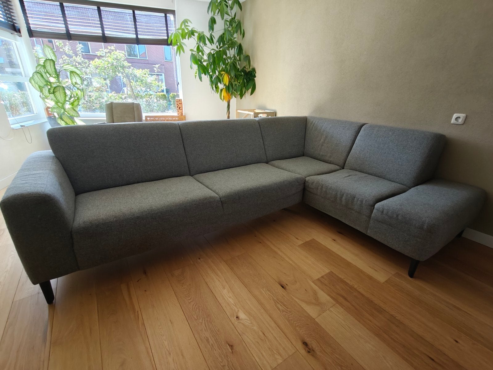 Trendhopper Trion Hoekbank | Stof Venice Eucalyptus, Ophalen, Gebruikt, Stof