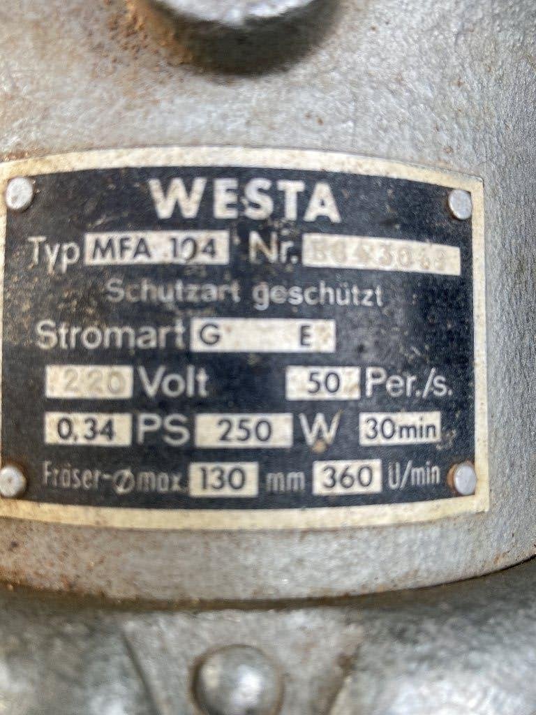 Muurfrees Westa MFA 104, Gebruikt, Muurfrees, Elektrisch, Ophalen