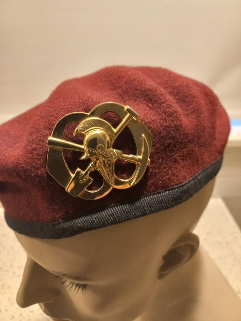 LMB Baret Luchtmobiele Brigade Genie - Maat 57, Ophalen of Verzenden