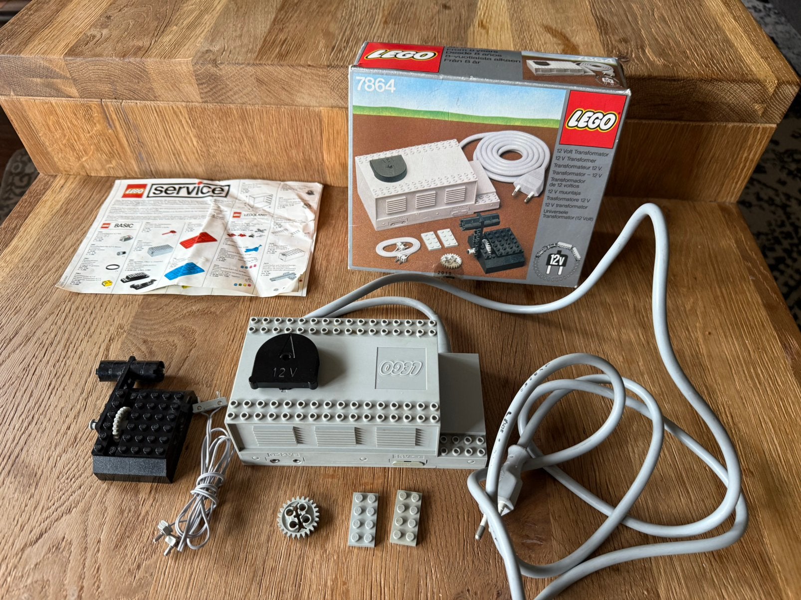 Lego 12 volt transformator 0-12v 7864 trein jaren 80, Kinderen en Baby's, Gebruikt, Lego, Accessoire, Ophalen of Verzenden