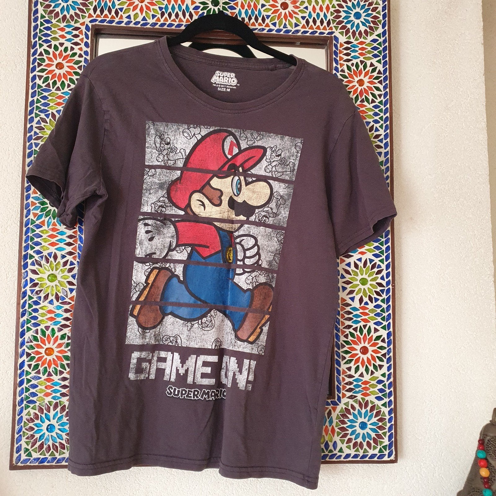 Super mario maat M zgan, Ophalen of Verzenden, Zo goed als nieuw, Maat 52/54 (L)