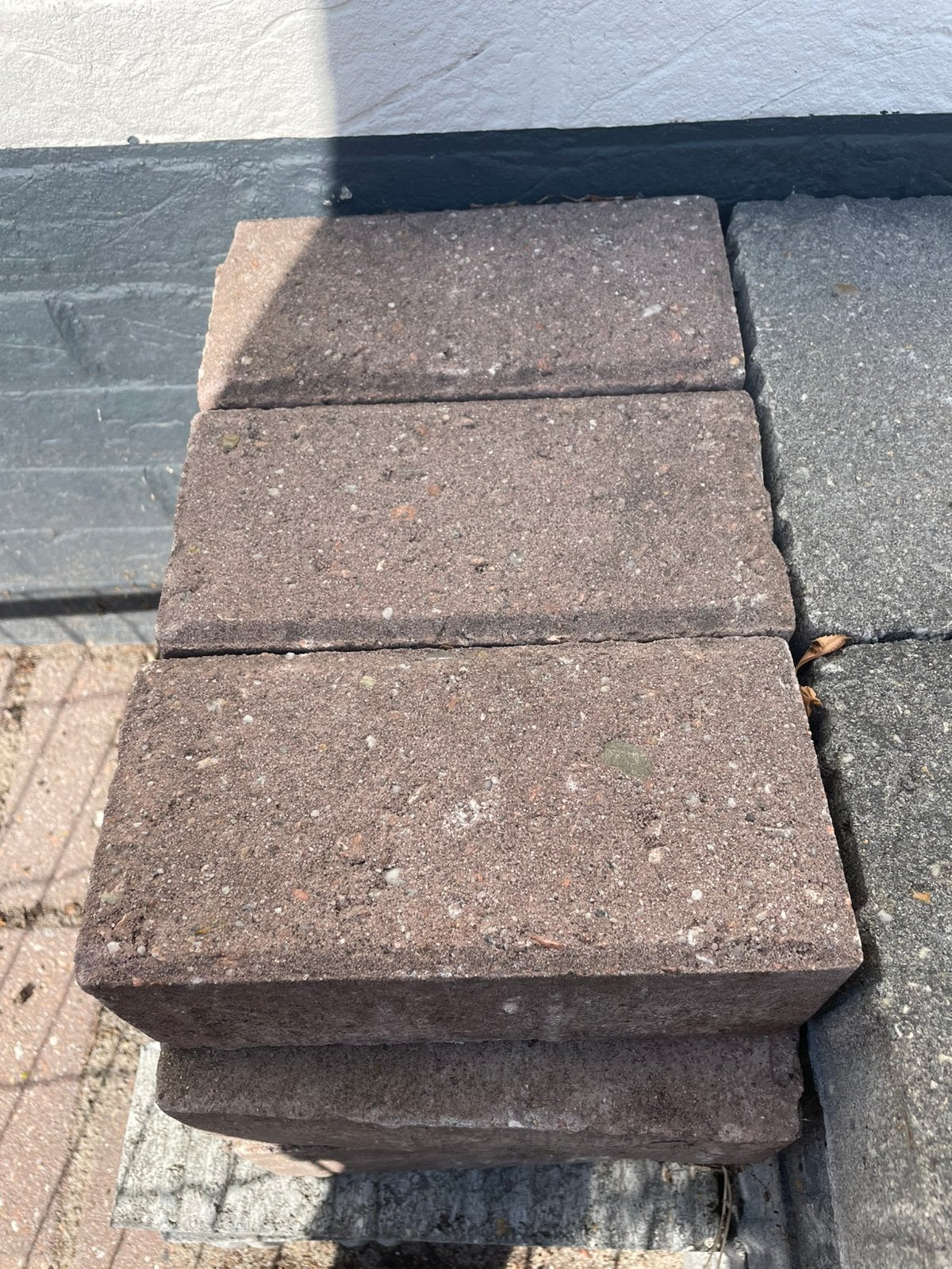 Beton klinkers 150 stuks rood Gratis, Tuin en Terras, Ophalen, Nieuw, Beton, Klinkers