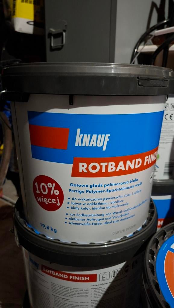KNAUF ROTBAND AFWERKING vulmiddel 19,8 kg, Ophalen of Verzenden, Nieuw, Overige typen