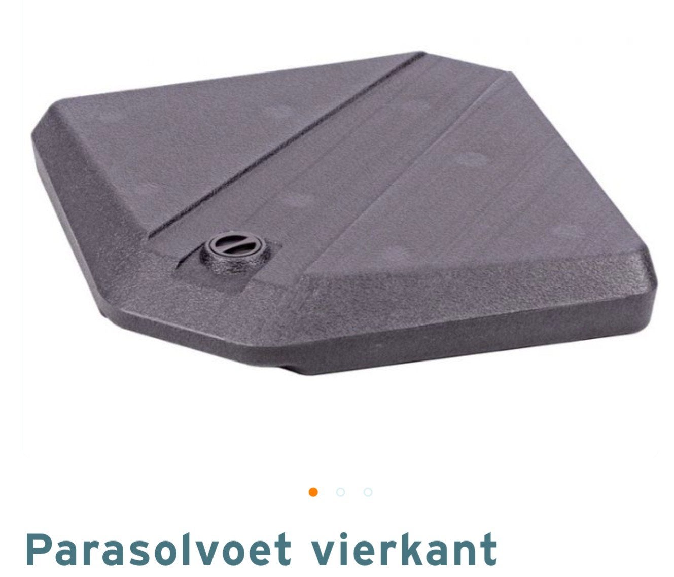 4x Vulbare parasolvoet - Vierkant - Alleen ophalen, Ophalen