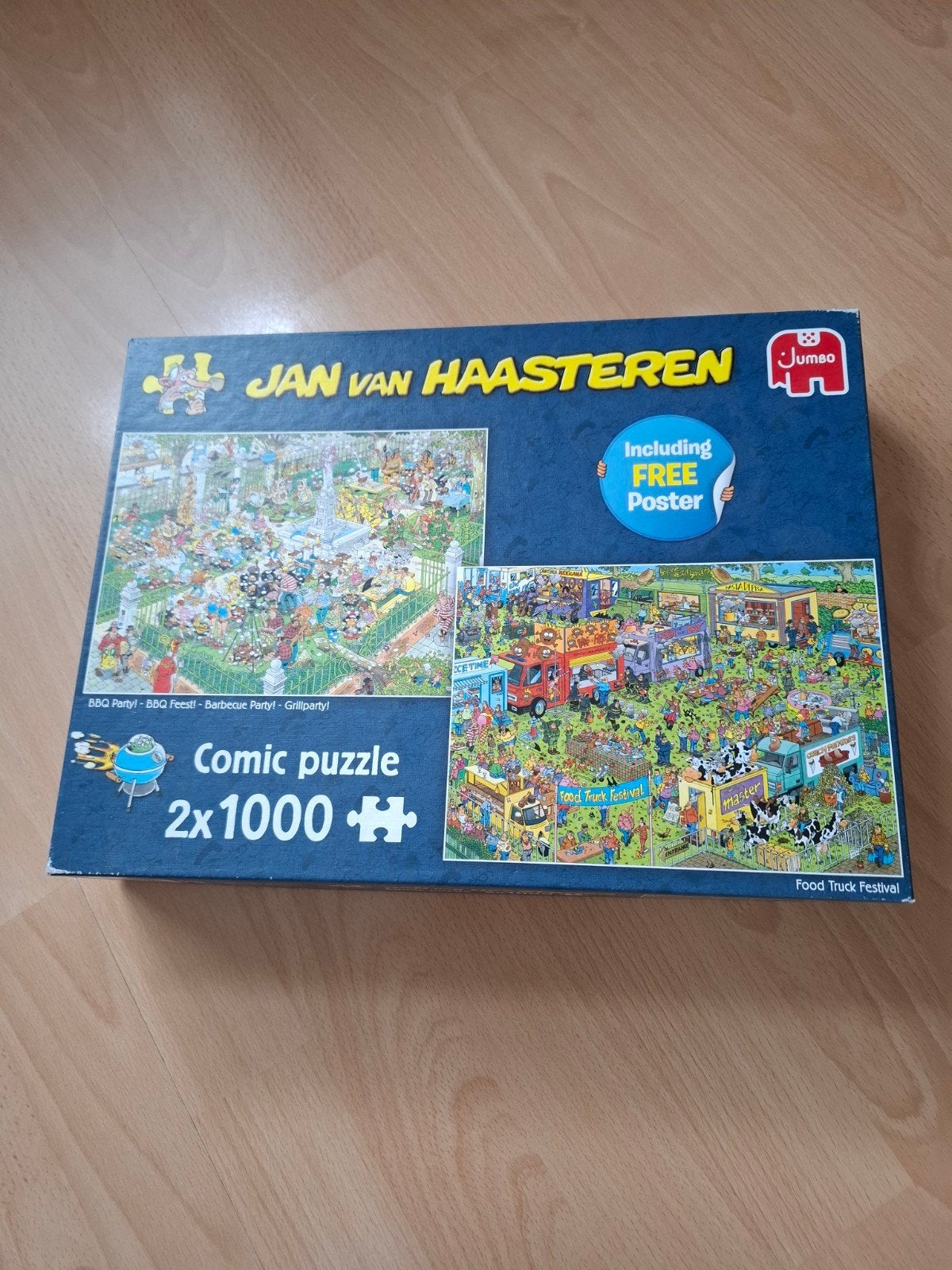 Jan van haasteren 2x 1000 stukjes, Ophalen of Verzenden, 500 t/m 1500 stukjes, Zo goed als nieuw