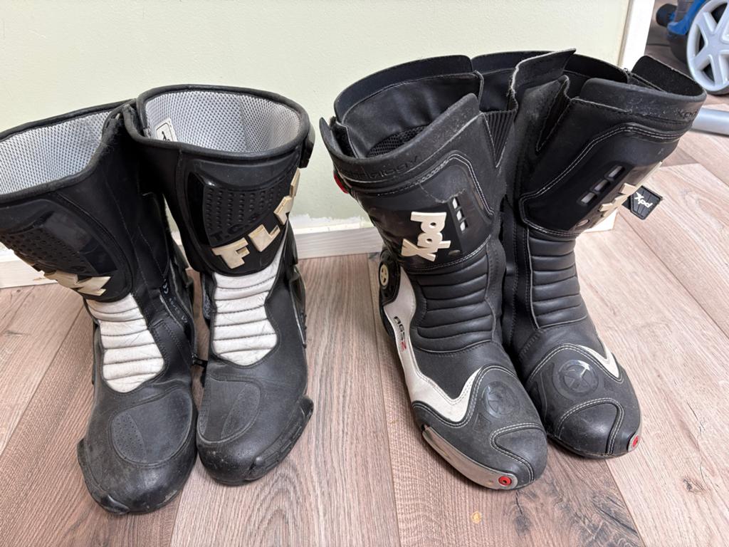 Motorlaarzen - FLM en Probiker - Maat 41 en 42, Motoren, Kleding | Motorkleding, Ophalen, Tweedehands, Heren, Laarzen