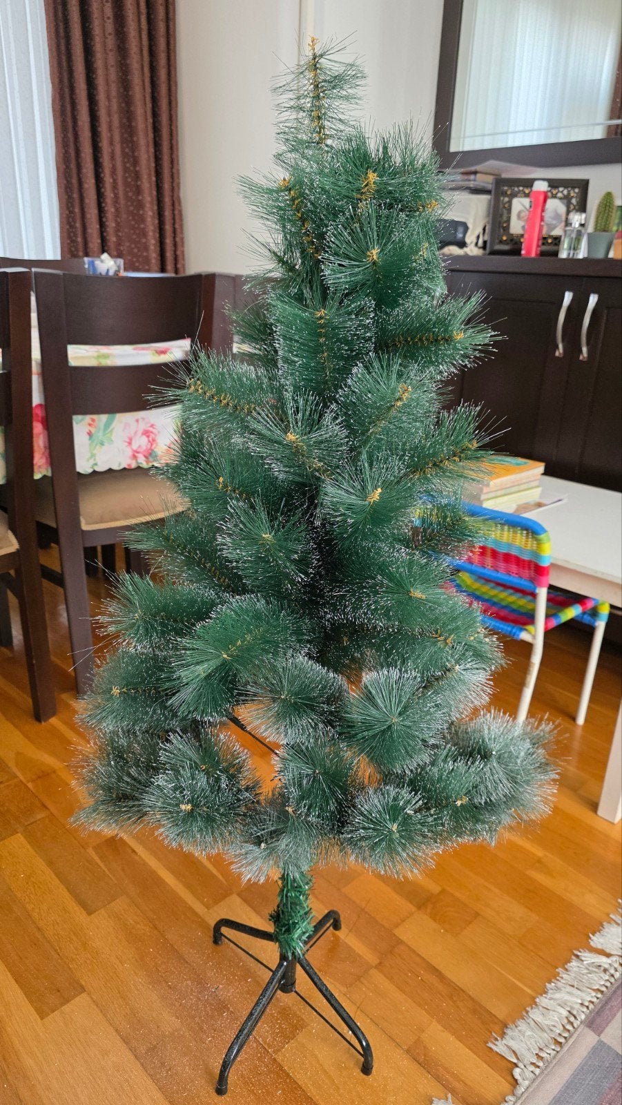 Groene kunstmatige kerstboom, Ophalen of Verzenden, Zo goed als nieuw