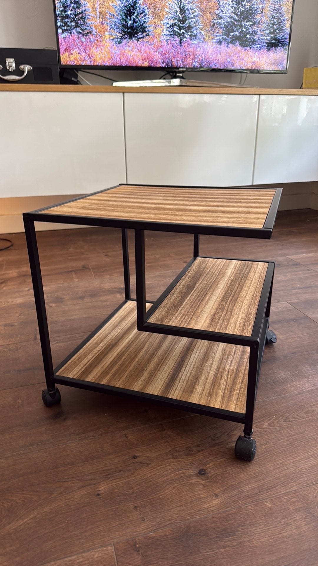 Bijzettafel / platenspeler tafel, Ophalen, Minder dan 45 cm, Minder dan 55 cm, Vierkant