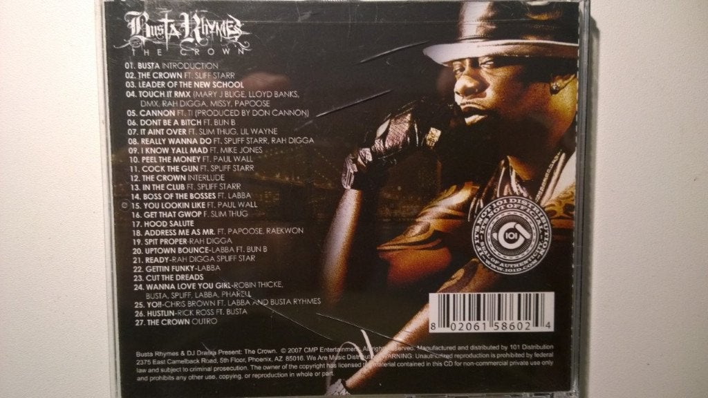 Busta Rhymes - The Crown, Ophalen of Verzenden, Zo goed als nieuw, Album