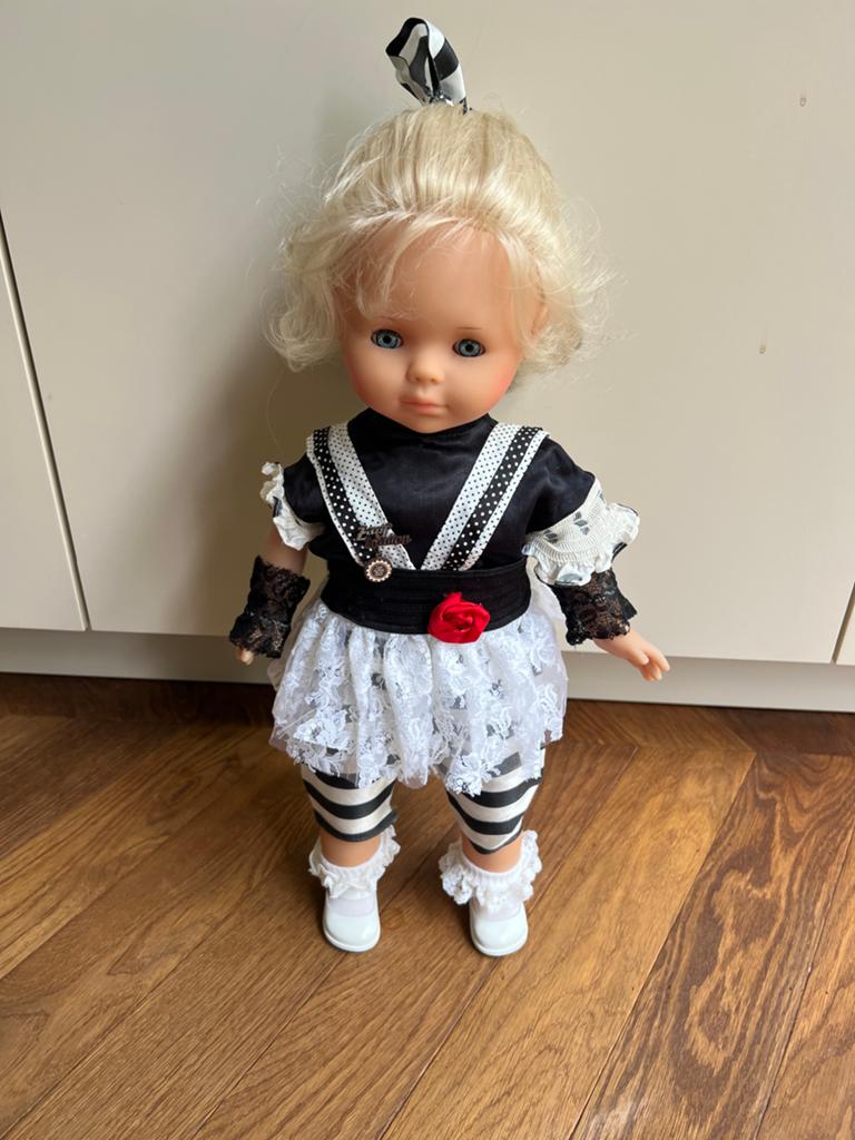 Zapf Creation Speelpop 1986 - Vintage Pop met Blond Haar, Ophalen of Verzenden, Zo goed als nieuw, Pop