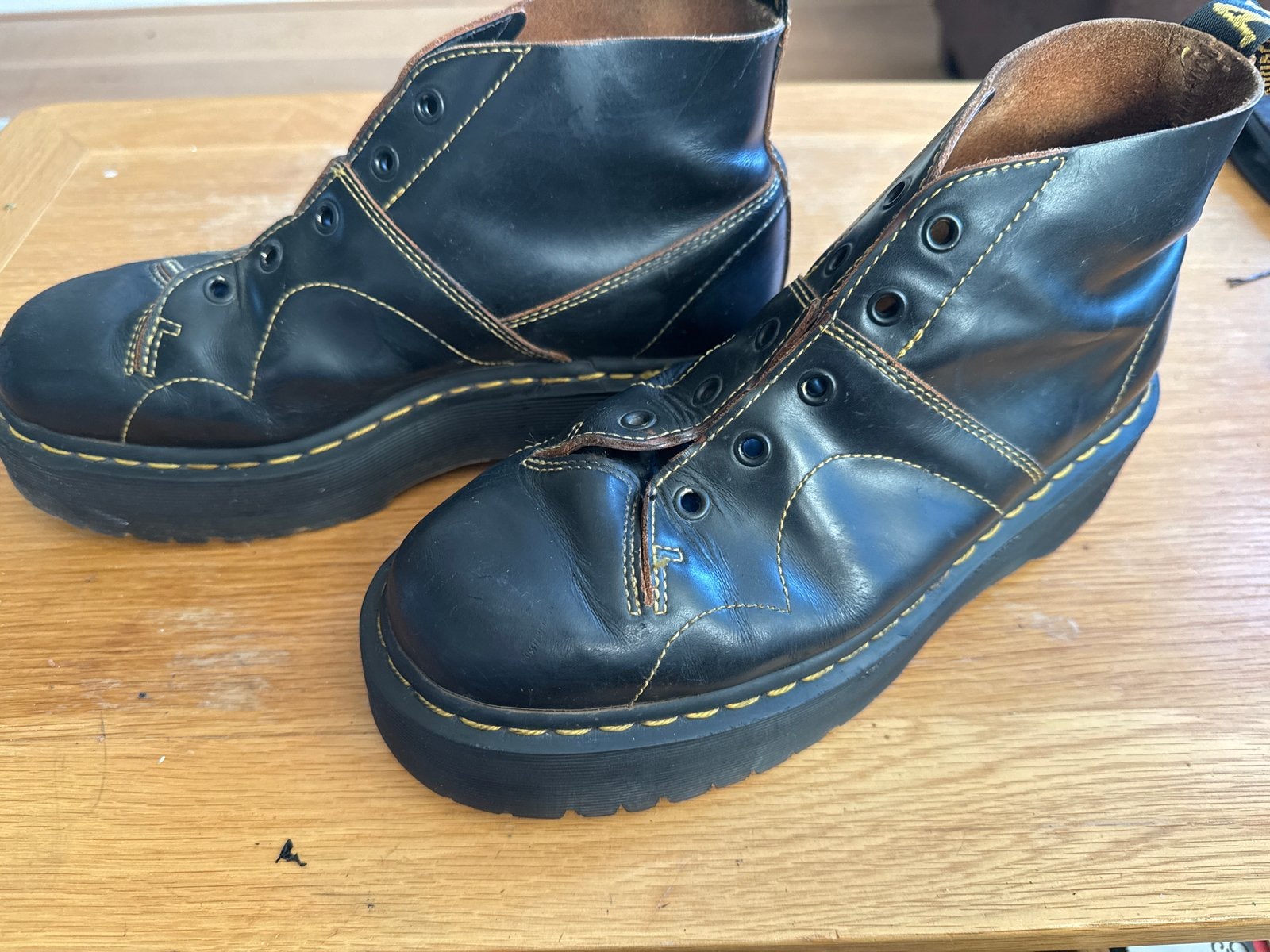 Dr. Martens Church Monkey Boots Zwart Maat 42, Ophalen of Verzenden, Gedragen, Zwart, Lage of Enkellaarzen