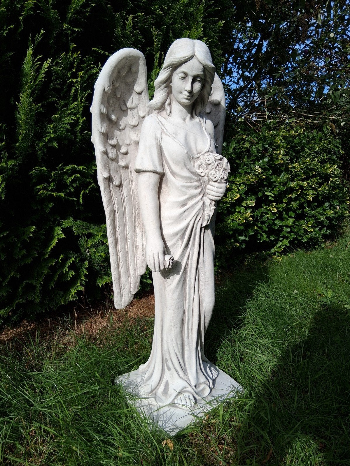 engel tuinbeeld 95cm, Ophalen, Www.bossewinkel.nl, Engelenbeeld, Nieuw