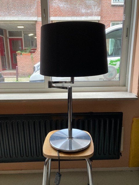 Boulanger (IT)design tafellamp, met zwenk-arm, 70-ties. 65 €, Gebruikt, Overige merken, Metaal, Sfeerlamp