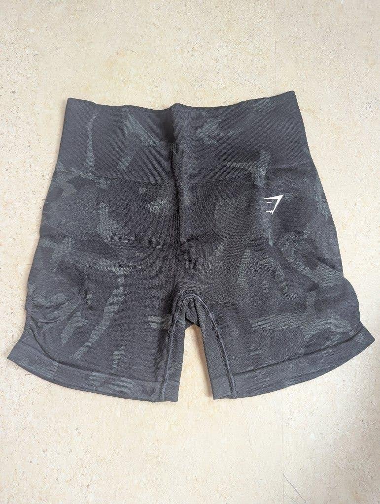 Gymshark Camo Seamless Shorts - Maat S, Kleding | Dames, Verzenden, Zwart, Maat 36 (S), Gymshark