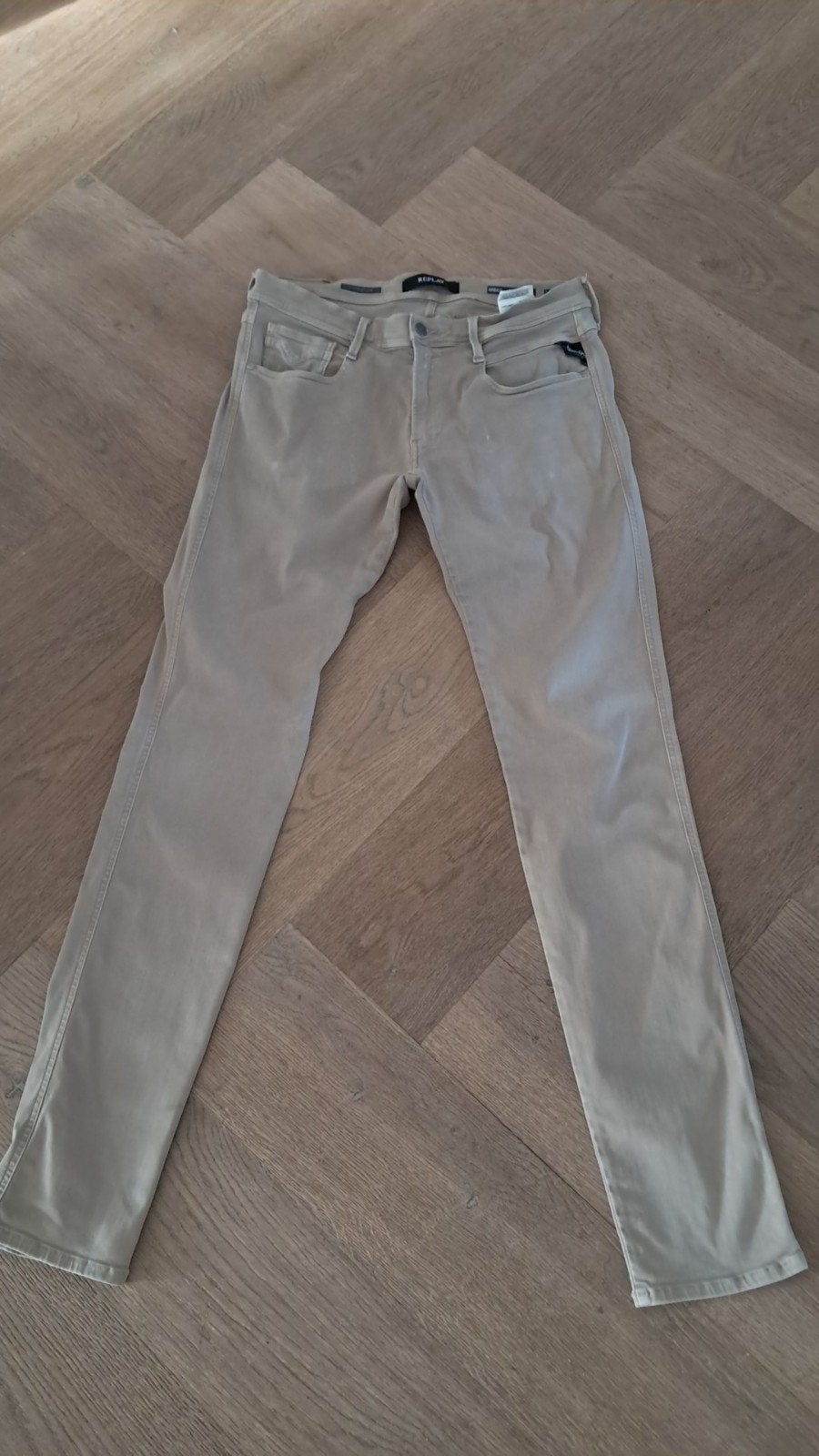 replay anbass 32/36 hyperflex beige, Ophalen of Verzenden, Zo goed als nieuw, Overige kleuren