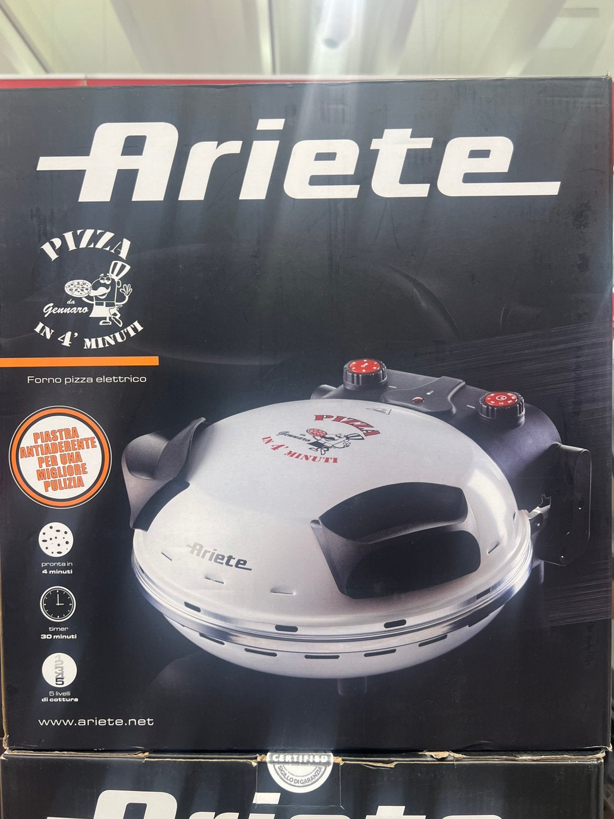 Prachtige Ariete pizza oven   *    Nieuw in doos, Verzenden, Nieuw