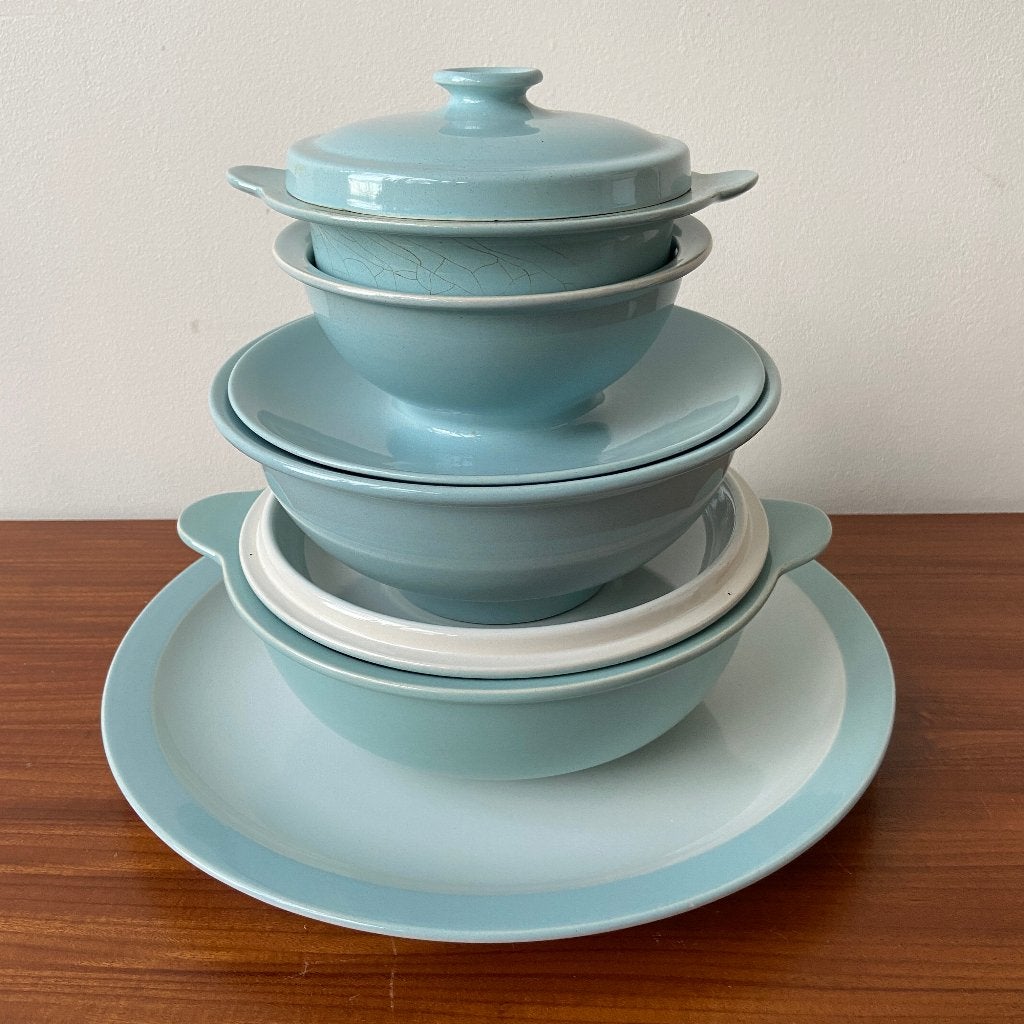 Vintage jaren 50 serviesdelen Fris Edam Symfonie blauw, Huis en Inrichting, Keuken | Servies, Keramiek, Symfonie, Ophalen of Verzenden