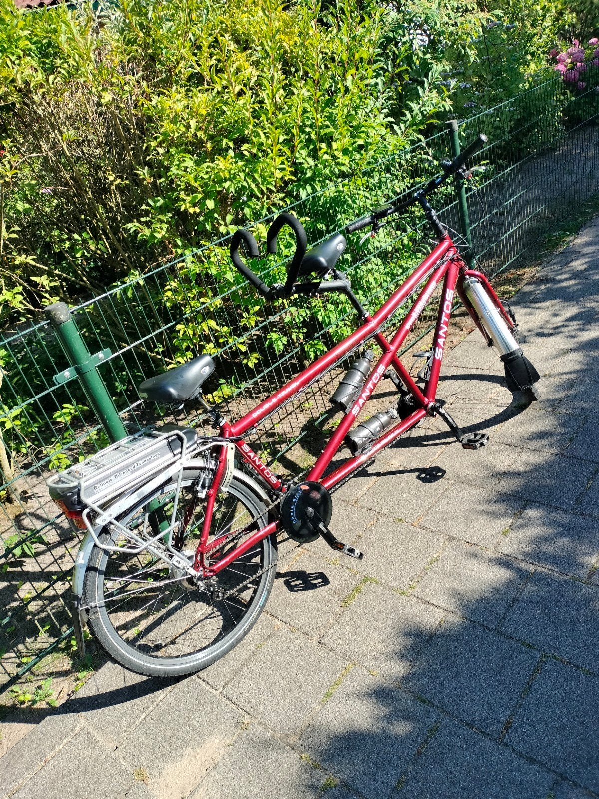Santos tandem, Ophalen, Minder dan 10 versnellingen