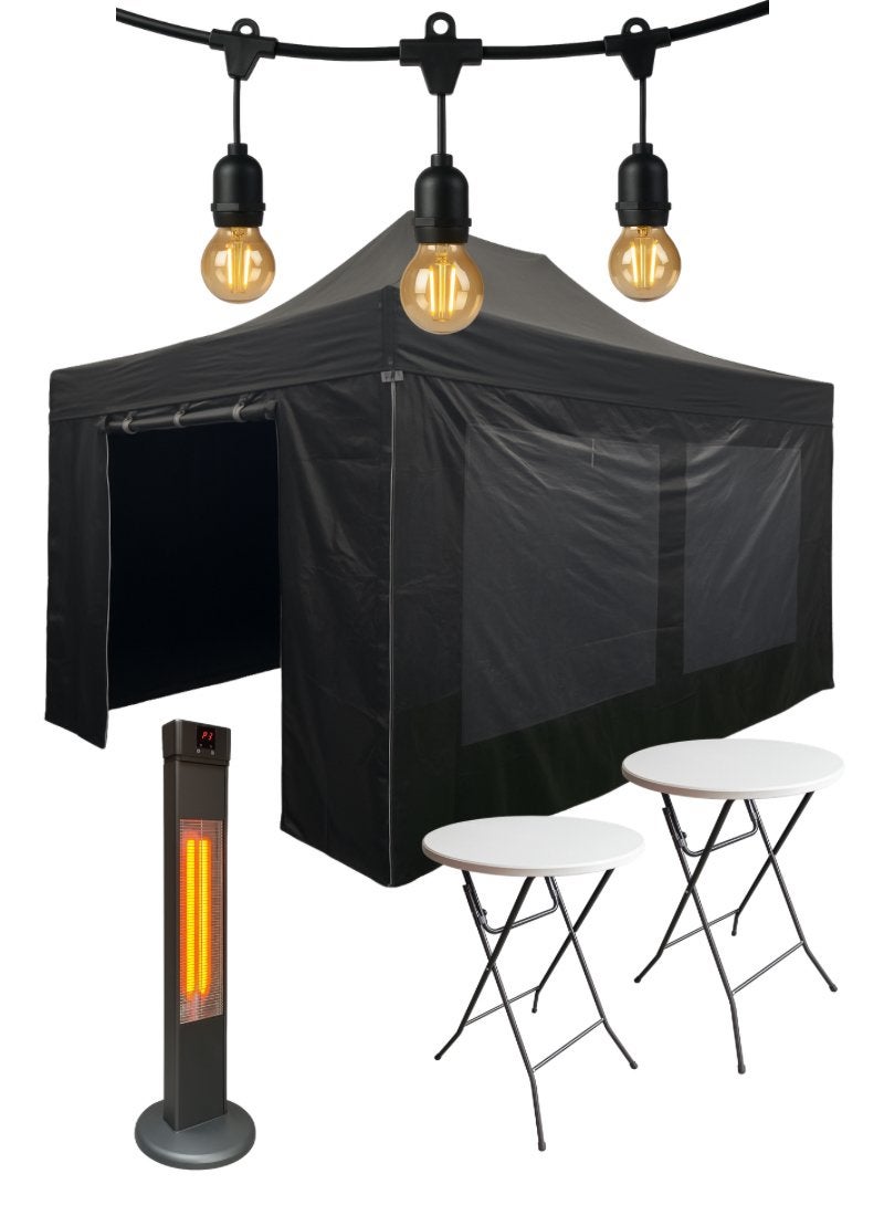 Partytentpakket Premium – Easy Up 3x4,5 meter te huur, Tuin en Terras, Partytenten, Ophalen, Zo goed als nieuw, Minder dan 5 meter