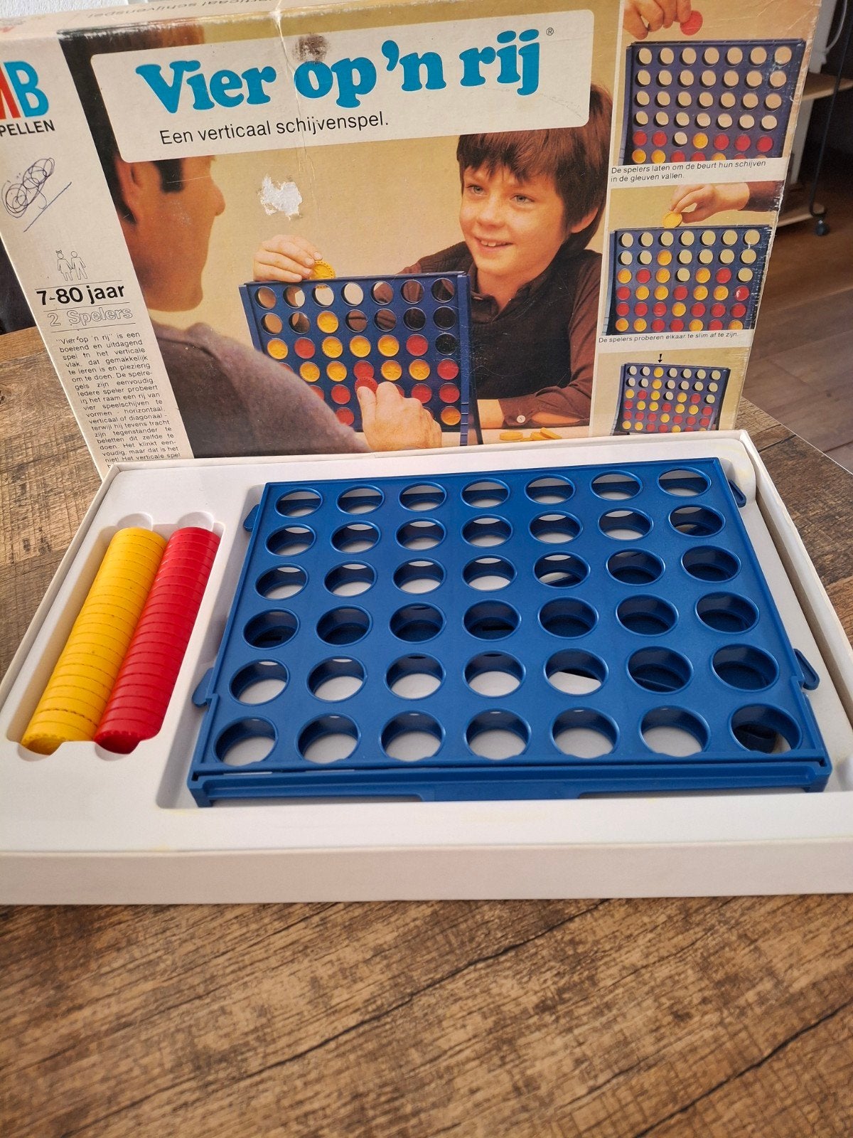 vier op een rij. vintage, Hobby en Vrije tijd, Ophalen of Verzenden