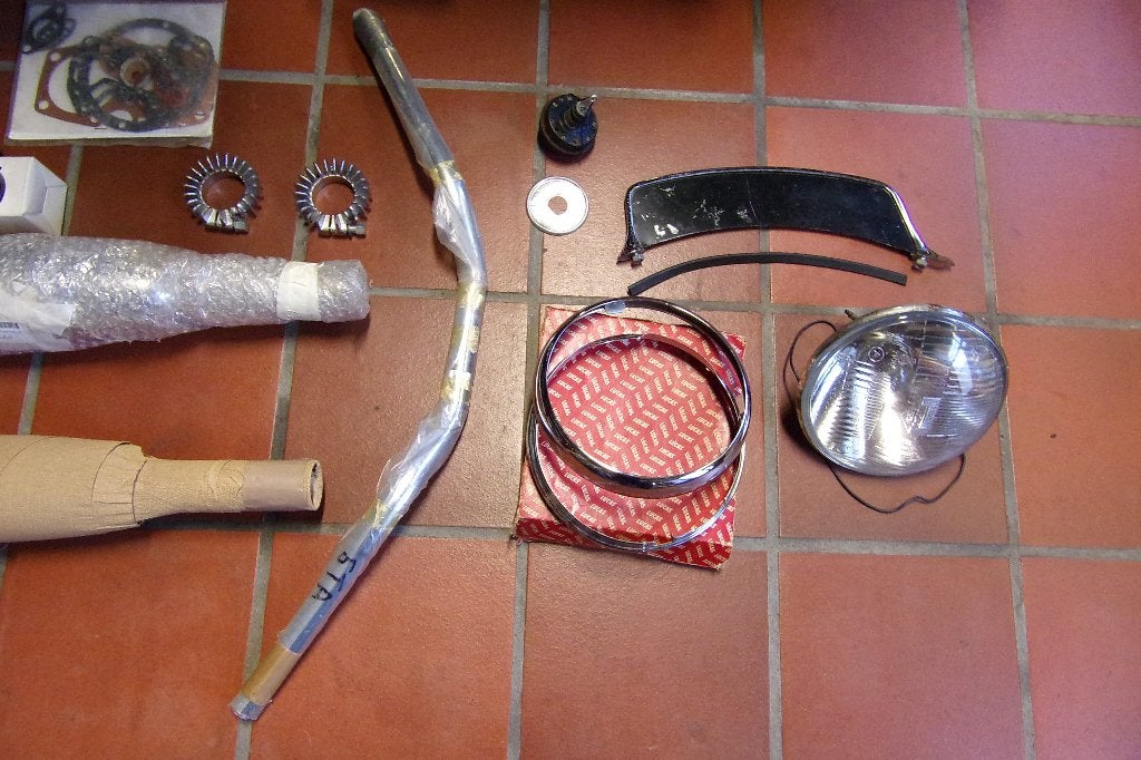 Onderdelen voor een 1959 Triumph 5TA Speed Twin, Motoren, Ophalen, Gebruikt