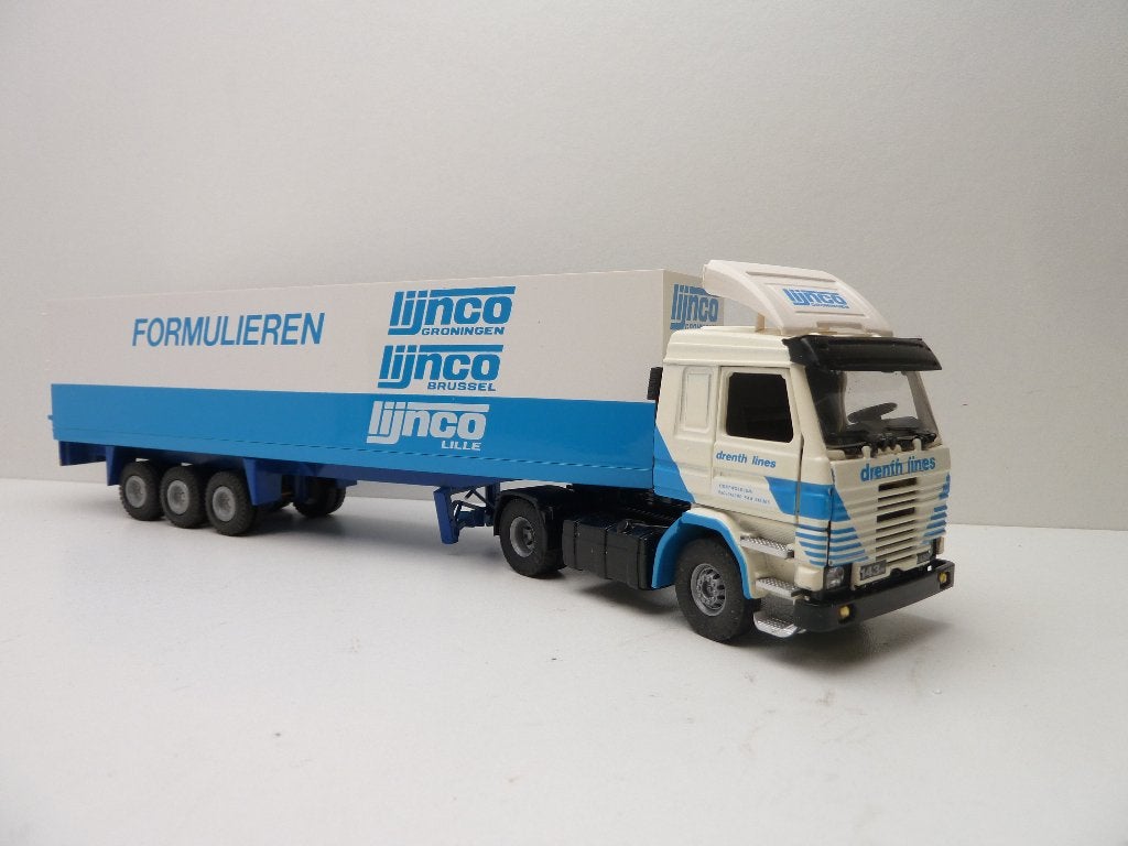 Scania 143M - '' Drent Transport ''  Tekno, Ophalen of Verzenden, Zo goed als nieuw, Bus of Vrachtwagen, Tekno